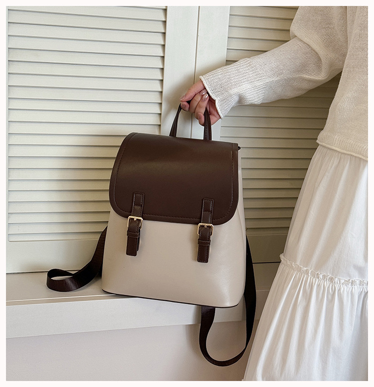 Women's Fashion Small Backpack High-End Commute Daypack Large Capacity Multiple Pockets Everyday Versatile Shoulder Bag
