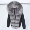 Black + Blue Silver Fox Fur