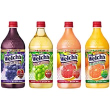 日本朝日Welch's韦尔斯纯果汁葡萄 西柚 橙子味大瓶装800ml饮料