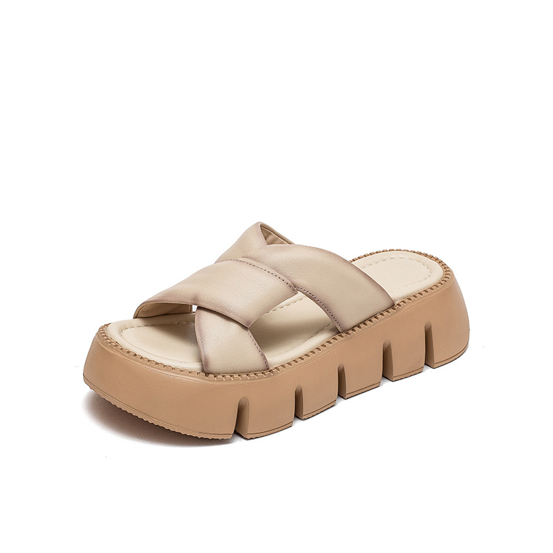 B0761 1810K GIÀY DÉP SANDAL NỮ JIEAIME MÙA HÈ PHỤC CỔ CỔ ĐIỂN GIÀY DÉP NỮ DA BÒ G05 SẢN PHẨM MỚI