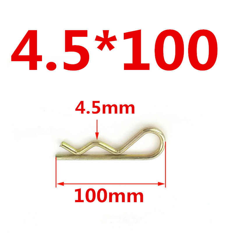 现货供应4.5*100弹簧钢B型销工程机械销轴 塔机 推土机用B型销