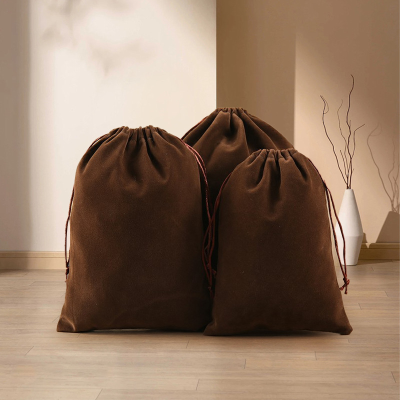 Bolsa de terciopelo de boca de Shu Corea tira de la cuerda Corea del Sur joyas de regalo de color para recibir pequeñas bolsas de tela engrosadas bolsas de regalo de joyas