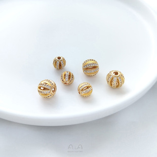 ��ɫ14K�����Ϲ���΢��ʯ�U����������diy�����Ʒ���������