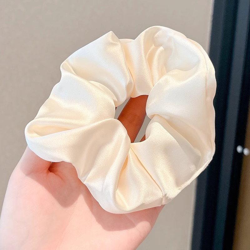 Anillo para el cabello de intestino grueso de gran tamaño coreano, bufanda cuadrada de alta calidad femenina, cuerda para el cabello, banda elástica y duradera, flor de viento perezosa