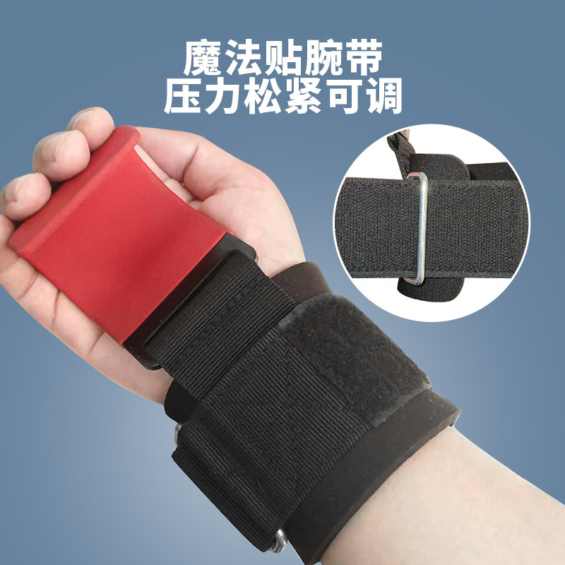Wristband Fitness Weightlifting Booster Hook Adjustable Grip Wristband Deadlift Pull-Up Booster Belt Cross-Border Wholesale
