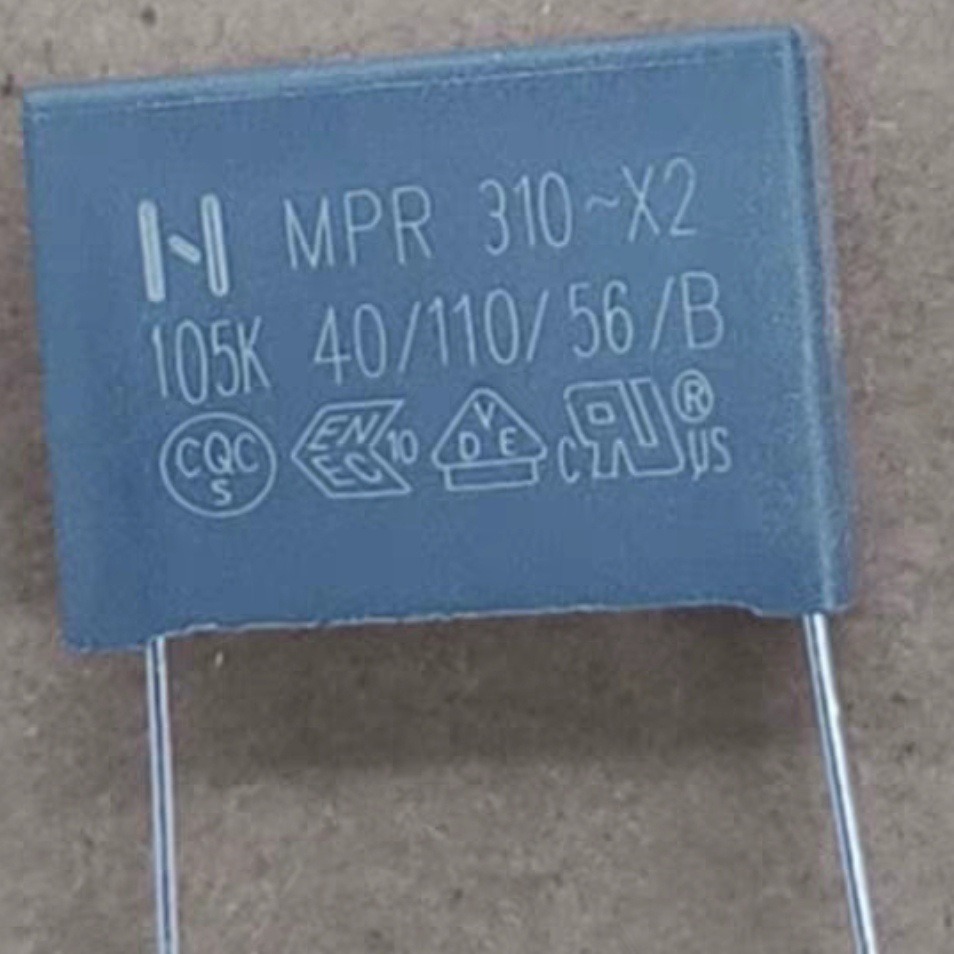 NIS六和MPR安规电容X2 105K 310VAC 脚距P22.5mm 1uF