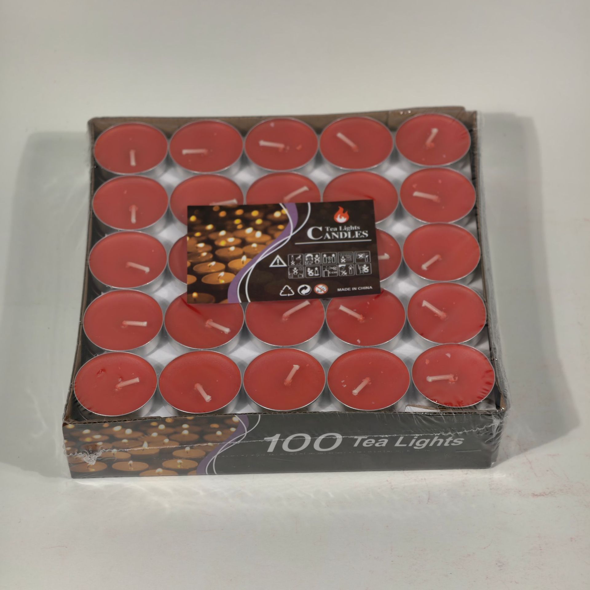Fábrica al por mayor cáscara de aluminio té redondo cera Día de San Valentín propuesta Mostrar mapa Hotel té cocina fuego libre de humo pintura pequeña vela transfronteriza