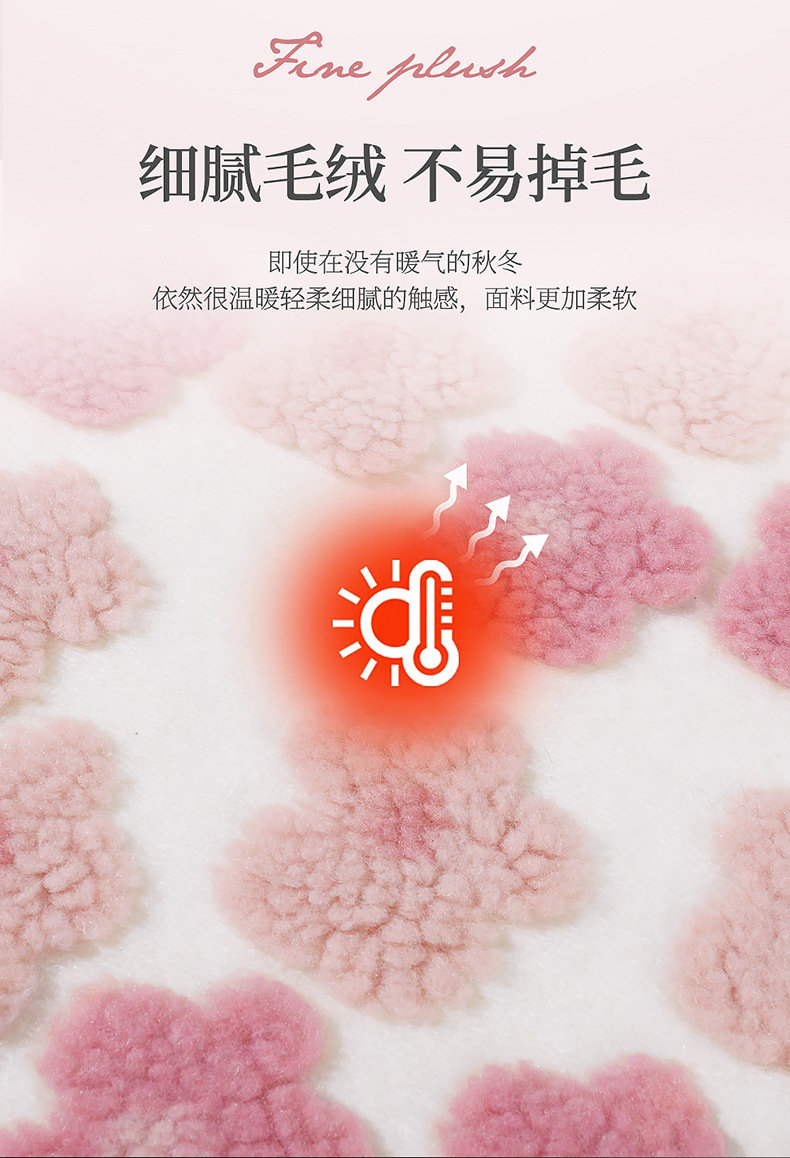 Warm Car Seat Cushion, Lamb Wool, Cute 3D Flower Design, Seven-Piece Set, Three-Piece Set, Small Square Cushion, Wholesale, Thickened and Warm