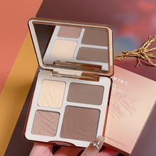 Sweet Mint四色修容盘腮红高光遮瑕三合一体眼影阴影哑光两用组合