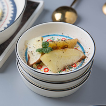 北歐創意家用日式碟子陶瓷小碟子蘸料碟醬油碟小號小吃菜碟點外貿
