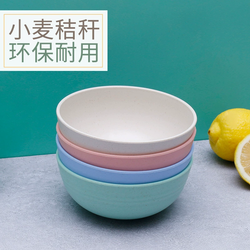 Соломенная миска для риса Wheat straw bowls Nordic style большой емкости, многоразмерные 12–17 см
