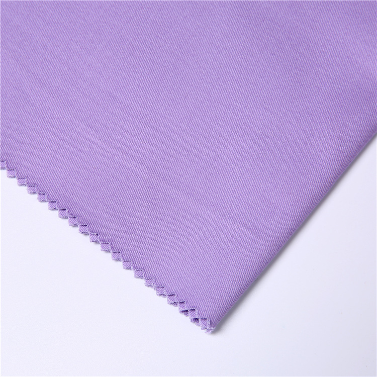 Fabricante de tela de algodón de color sólido pijama imitación de tela de lisel de alta calidad suave lavar tela de entrelazado