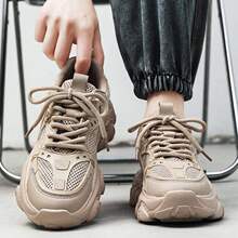 网红男鞋夏季网面透气防臭青少年休闲跑步运动鞋老爹莆田潮鞋