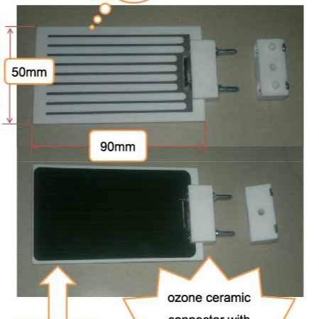 金属化陶瓷，3.5克陶瓷臭氧发生片，焊接陶瓷板，焊接底座