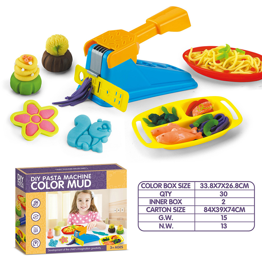 [Transfronterizo] Juego de molde de plastilina de arcilla ultraligera de bricolaje de arcilla de color para niños