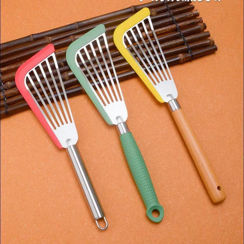 Silicone spatula, non-stick pot & pan helper, heat-resistant stainless steel frying spatula with butterfly design—household kitchen tools available for wholesale