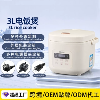 OEM/ODM定制电饭煲3L家用智能预约小型煮饭煲汤3-4人多功能电饭锅