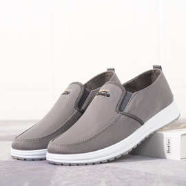 夏季新款运动鞋男单鞋2024男式韩版休闲健步鞋中老年透气飞织男鞋