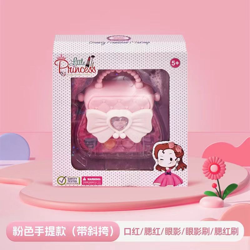 Caja de regalo de maquillaje infantil transfronteriza juguetes de maquillaje para niñas en el hogar lavables con sombra de ojos sequinilla set al por mayor