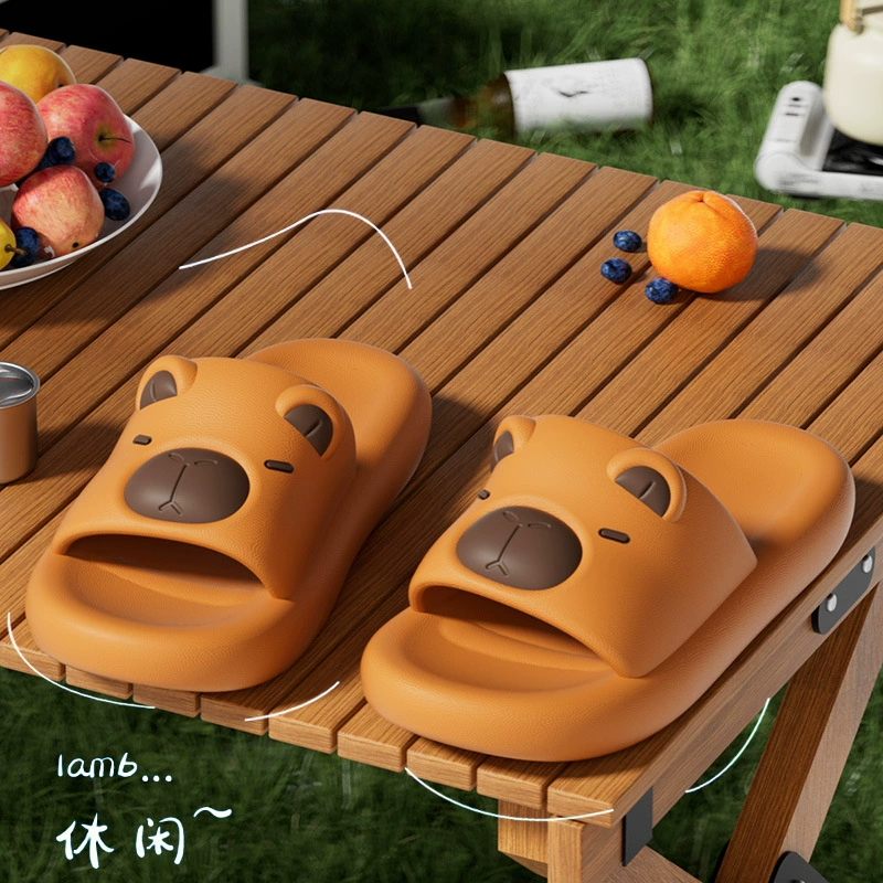 Летние тапочки, обувь для любимых, нескользящий шлепок