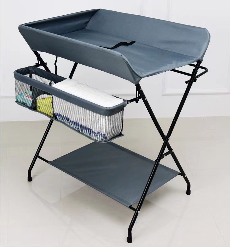 Cuna de bebé plegable multifuncional cambio de ropa de bebé cambio de pañales mesa de enfermería bebé recién nacido masaje mesa táctil