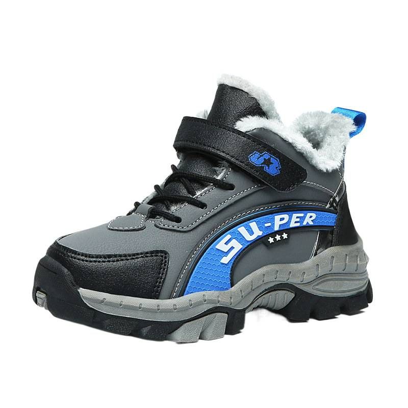 Zapatos infantiles transfronterizos para niños zapatos de montaña nuevos zapatos de invierno de algodón grueso calentamiento resistente al desgaste zapatos deportivos al aire libre para niñas