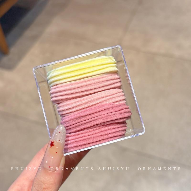 Cuerdas de cabello de dopamina para mujeres sin costuras, cuerdas de cabeza de alta elasticidad, anillo de cabello de correa simple y duradero, adorable tocado de niña