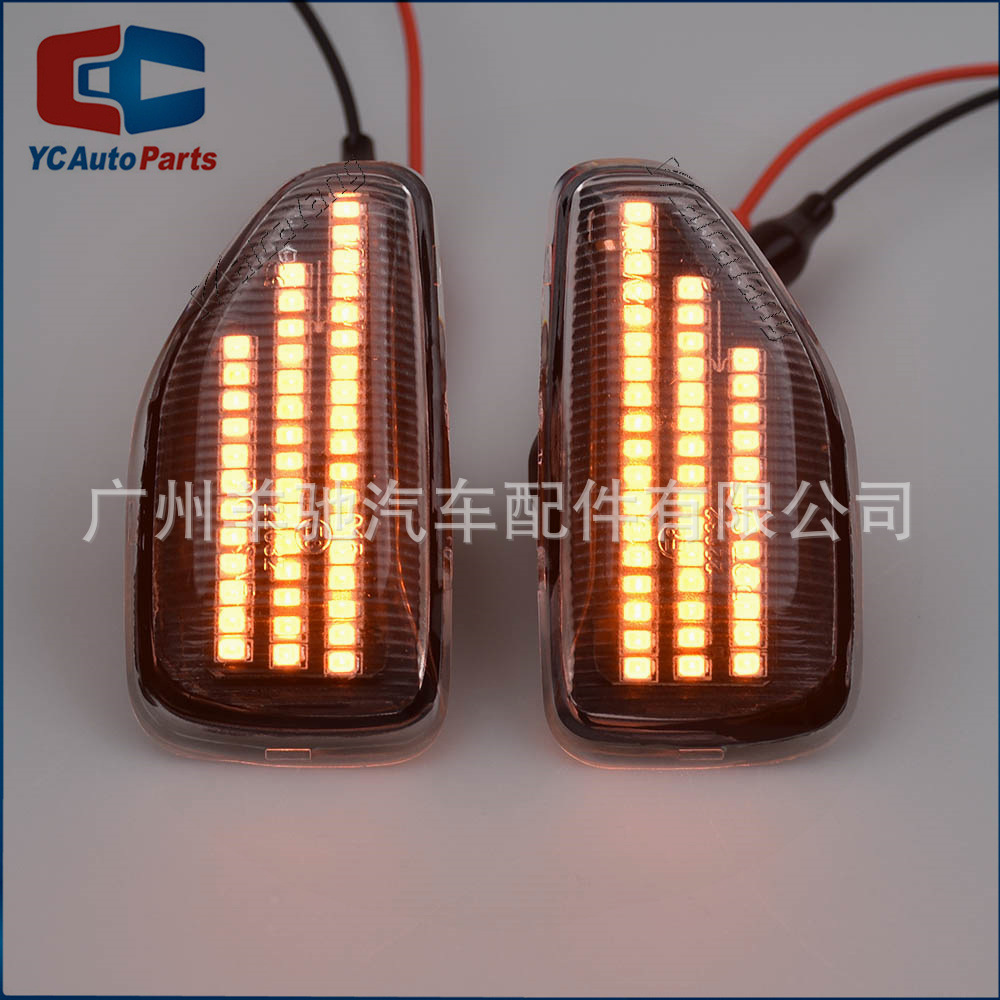 Para Dacia Logan Sandero Duster Lámpara de cuchilla de flujo lateral Luz de dirección lateral