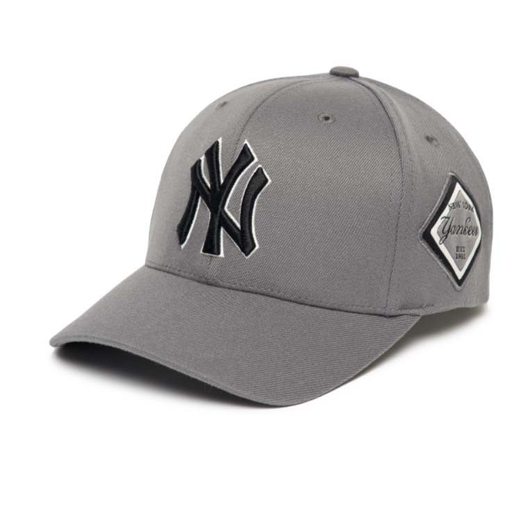 뉴 하드탑 - 다크 그레이 NY 라지 로고