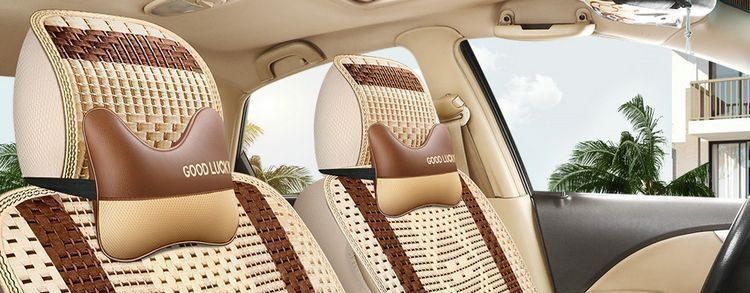 Summer five-seater breathable all-season applicable seven-seater ice silk car seat cushion, summer single-seater special car seat cover, full coverage