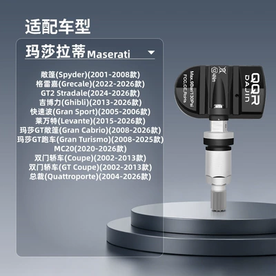 Maserati-specific tire pressure monitoring Tire pressure monitoring system