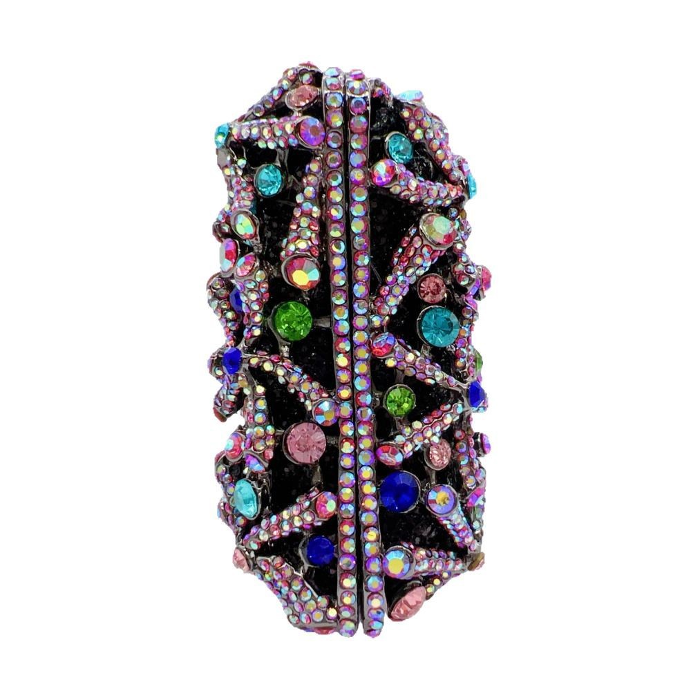 Nuevo paquete de cena de diamantes transfronterizos bolsas tridimensionales de animales bolsas de diamantes completas bolsas de mano clutch nuevo color negro