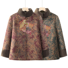 奶奶冬装加厚棉衣中老年人女棉服妈妈棉袄加绒外套老人老太太上衣