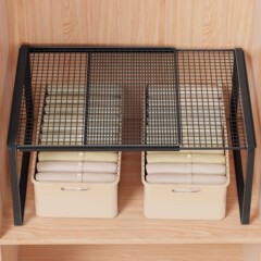 衣柜分层隔板橱柜内隔层隔断可伸缩整理架卧室置物架分隔收纳神器