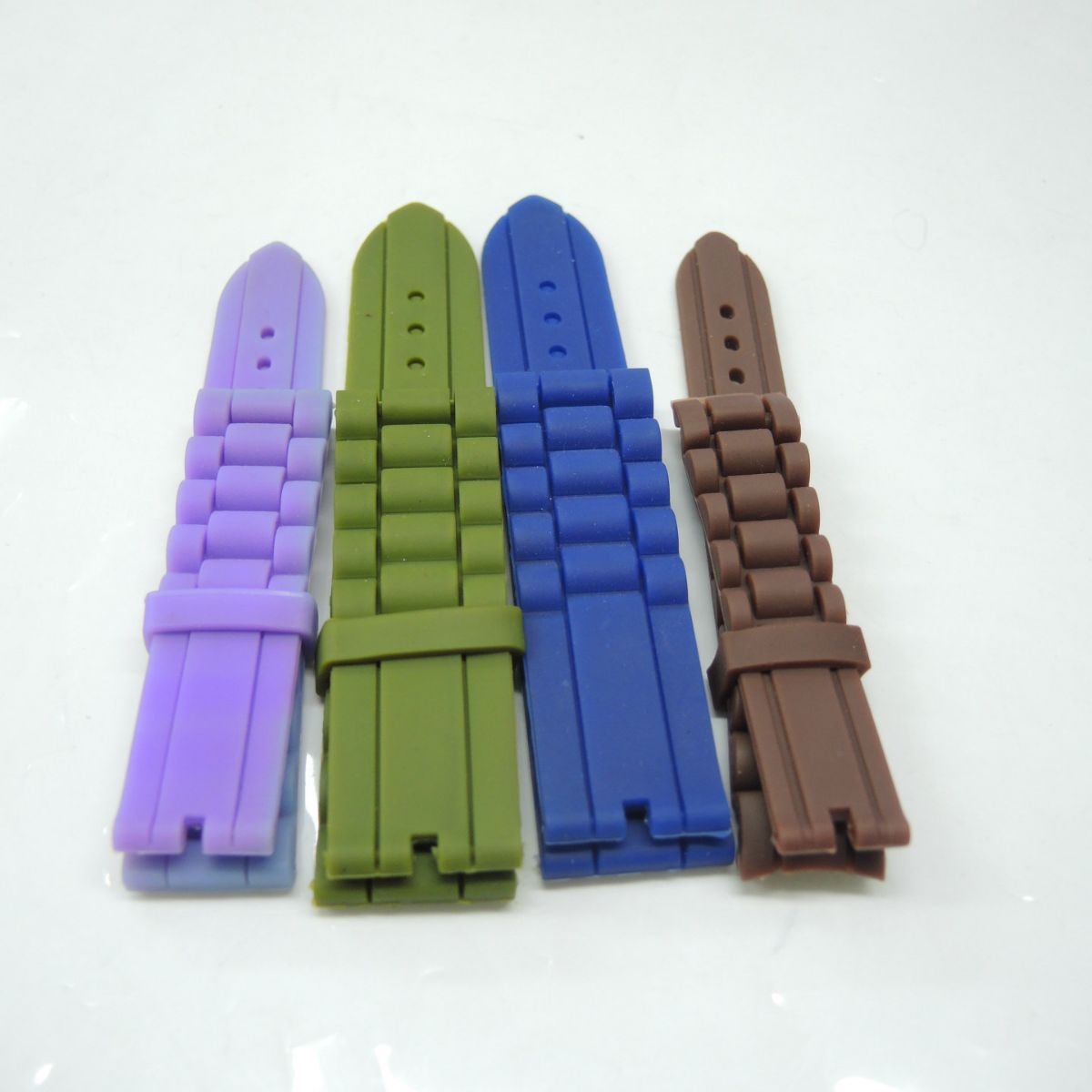 手表带 女表带 硅胶表带男士蝴蝶扣 表带 儿童表带