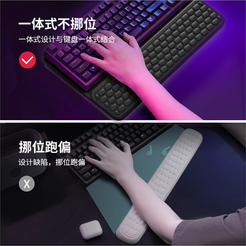 キーボード一体型サポート低反発低反発キーボードリストパッドタイピングリストサポートハンドレストマウスリストサポート工場卸売|undefined
