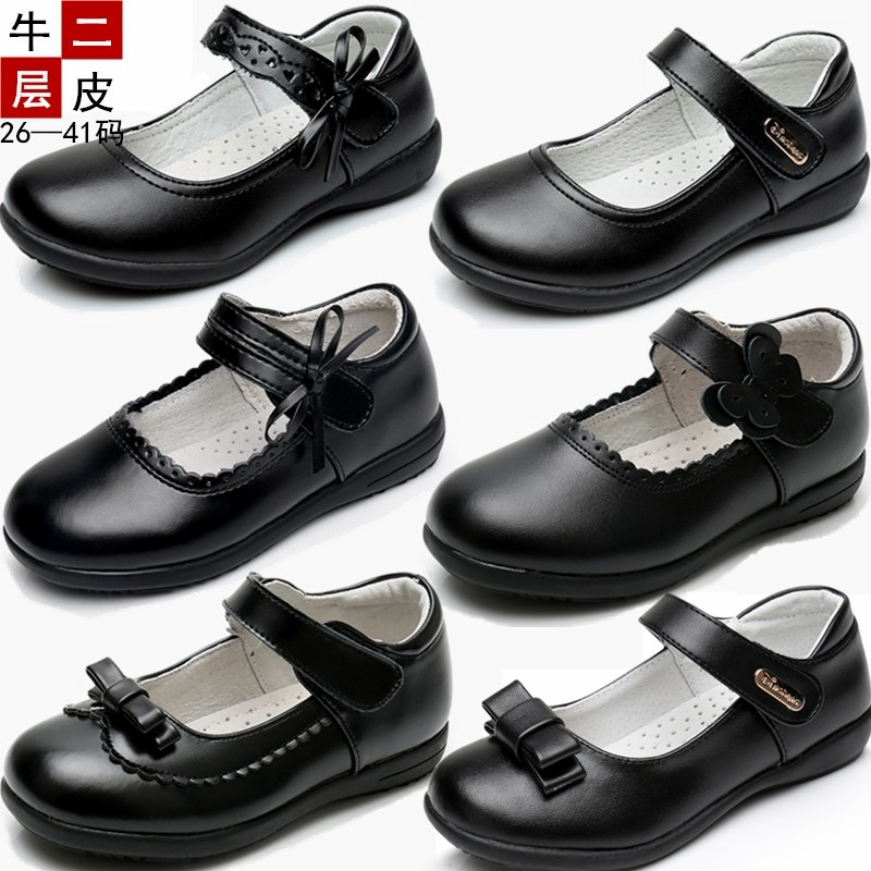Children's Leather Shoes, Princess Shoes, Recycled Cowhide, Second-Layer Leather, Black Girls' Shoes, School Performance Etiquette Shoes for Primary and Secondary School Students Children's Leather Shoes, Princess Shoes, Recycled Cowhide, Second-Layer Leather, Black Girls' Shoes, School Performance Etiquette Shoes for Primary and Secondary School Students