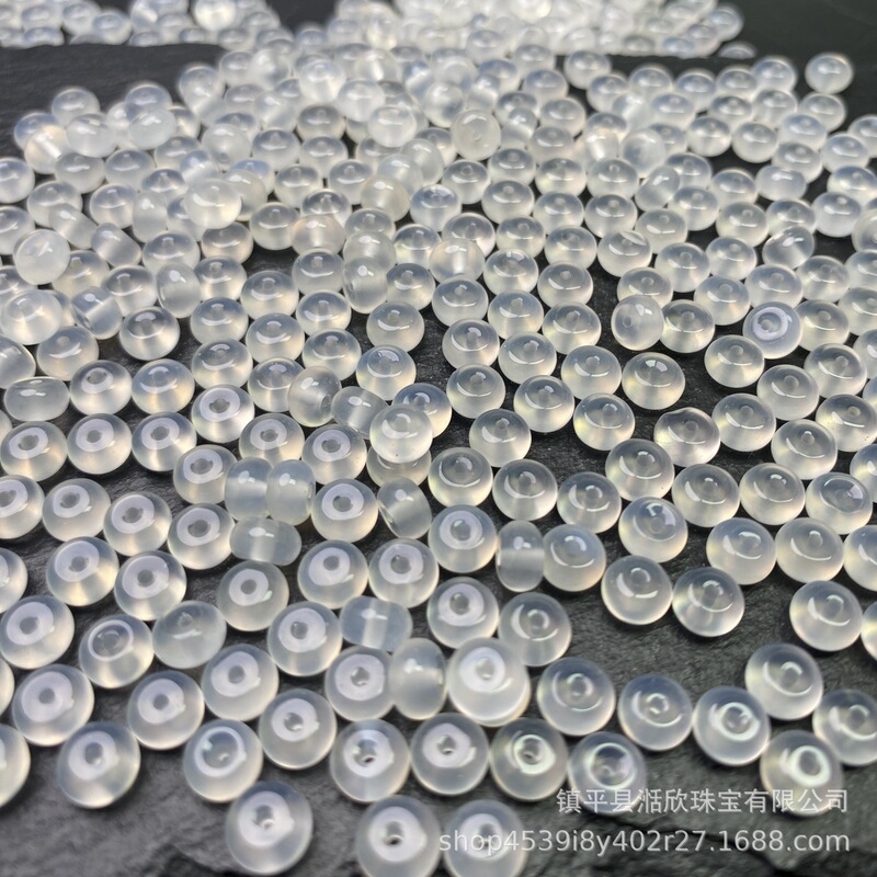 Natural White Agate Loose Beads Abacus Beads Spacer Flat Beads DIY Bracelet Bracelet Braided Jewelry Material