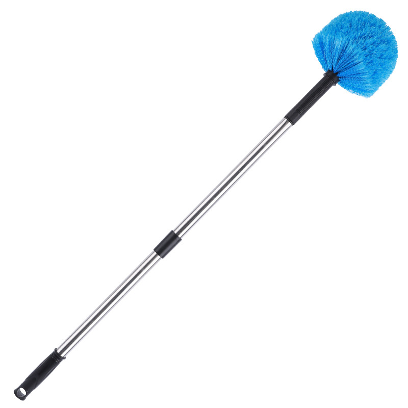 Polvo transfronterizo raspador techo limpio techo barra larga escoba doméstica cepillo de esquina de cabeza de cepillo de altura