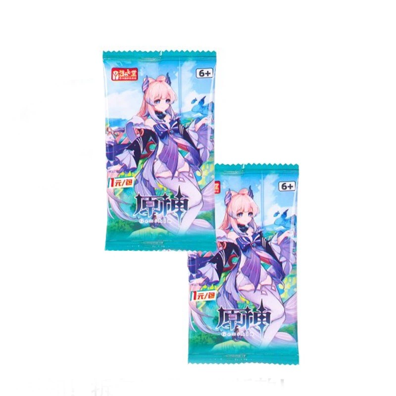 Карточная игра персонажей Genshin Impact от Yikatang, двухмерная анимация, подсветка, Ганю — красивая девушка, богиня, карточка