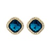 South Korean goods, crystal, ear clips, design earrings, simple and elegant design, fitted, 2021 years