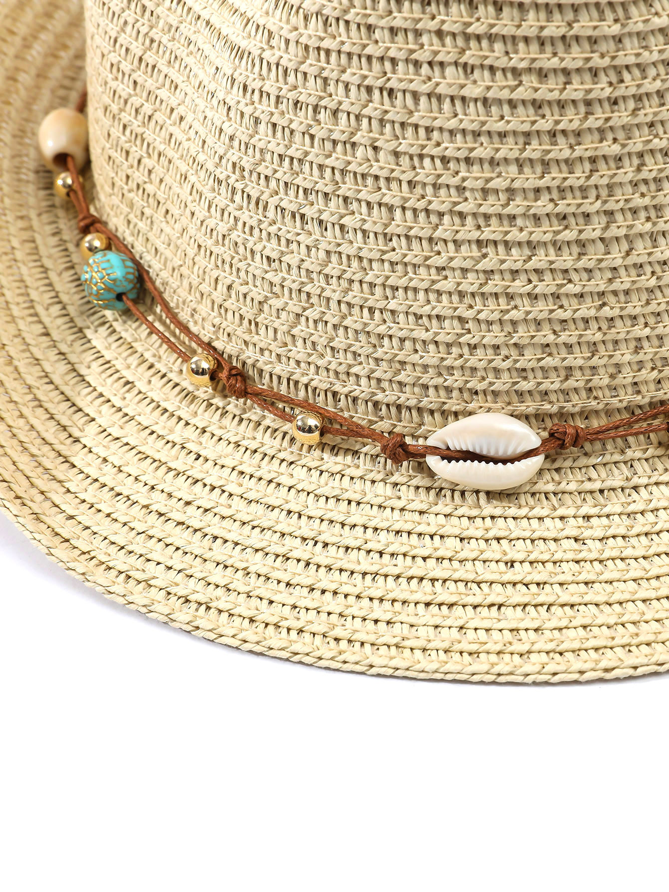 315g Weight Sun Hat, Straw Hat Hats Type Holiday, Beach Occasion Straw Material Geometric Pattern Summer Season Women's Gender Vacation, Classic Style Style Curved Eaves Rim Women's Vacation Classic Style Geometric Curved Eaves Sun Hat Straw Hat 12