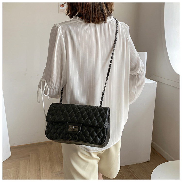 Square Shape Large Size Women's Large Spring&summer Pu Leather Basic Shoulder Bag