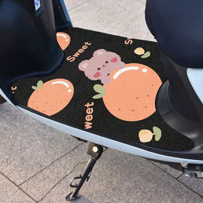 Electric vehicle foot mat – Mud Scraping and Dust Removal Anti-skid Mat - persimmon-ruyi-2540cm-delectangular-shape-can-be-cut-by-yourself