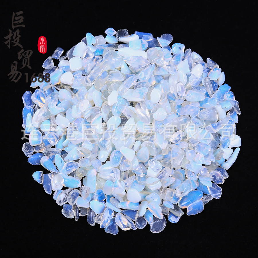 100 tipos de piedra triturada de 7 - 9mm cristal natural jade ágata espécimen de piedra preciosa marco de fotos transfronterizo mano suministro Amazon