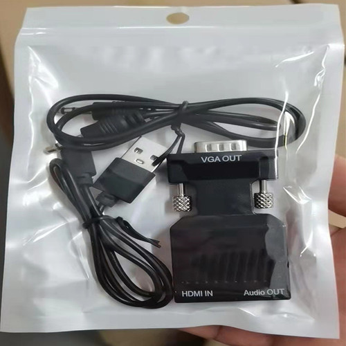 HDMI to VGA audio power supply adapter high-definition cable HDMI to VGA adapter converter connector