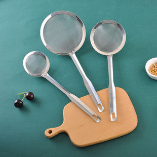 Stainless steel deep net leaky oil grid soy milk juice filter home kitchen fried oil filter oil filter residue mesh flour sieve