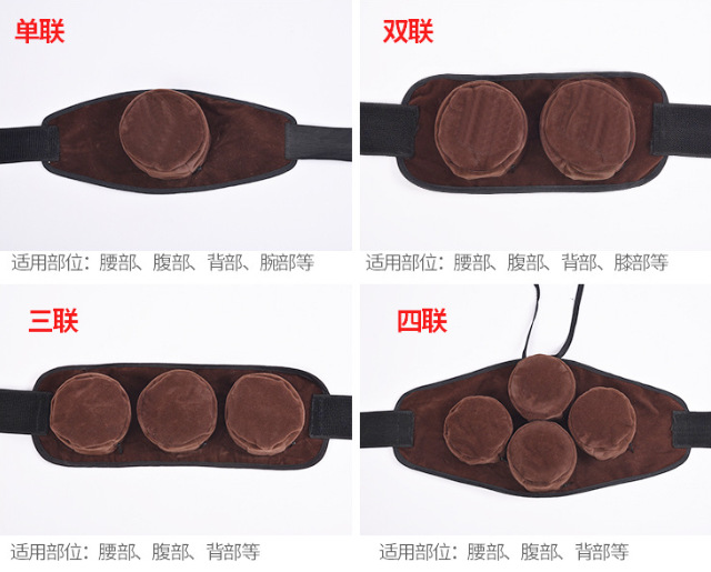 Moxibustion Cloth Sleeve Smoke Filter Bag Washable Polyester for Waist and Abdomen Four Panel Home Use overview