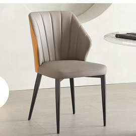 现代餐椅家用轻奢极简椅子北欧餐桌椅餐厅凳子简约靠背网红化妆椅