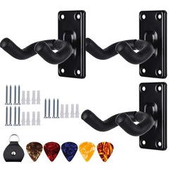 Guitar hook wall hook violin erhu ukulele hanger + 5 picks + pick clip